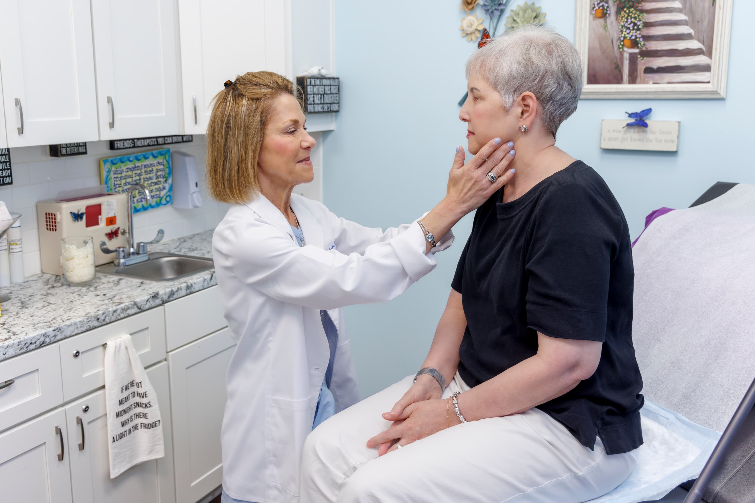 Nicole Jackson with a patient at Coastal Care Primary Care